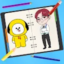 BTS Drawing - How To Draw BT21
