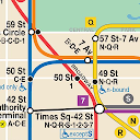 Map of NYC Subway: offline MTA