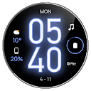 Awf Glow Digital: Watch face