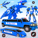 Limo Car Dino Robot Car Game