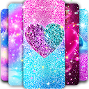 Glitter galaxy live wallpaper