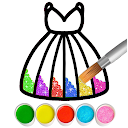 Glitter Dress Coloring Game